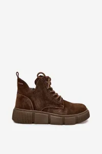 BIG STAR SHOES Semišové Nízke Dámske Čižmy Na Platforme Big Star