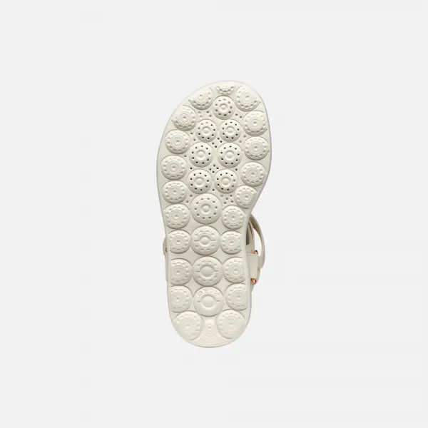 Cream Girls Sandals Geox Puffypop - Girls