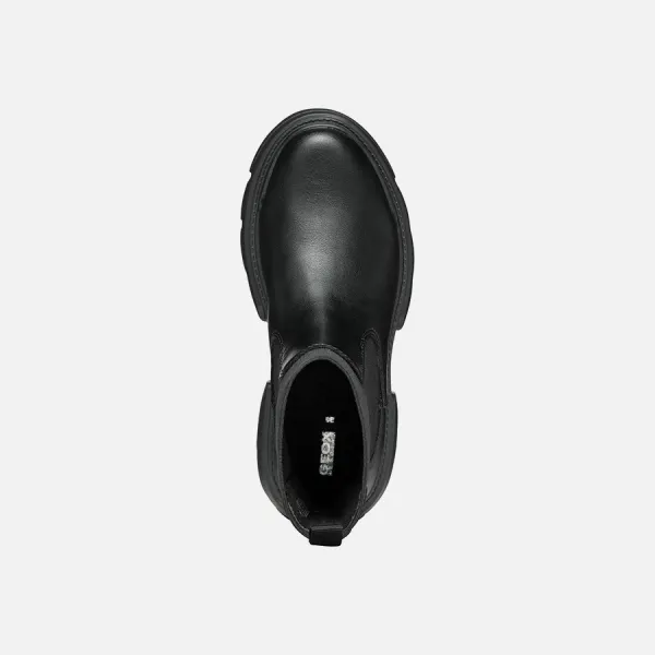 Black Girls Ankle Boots Geox Junette - Girls