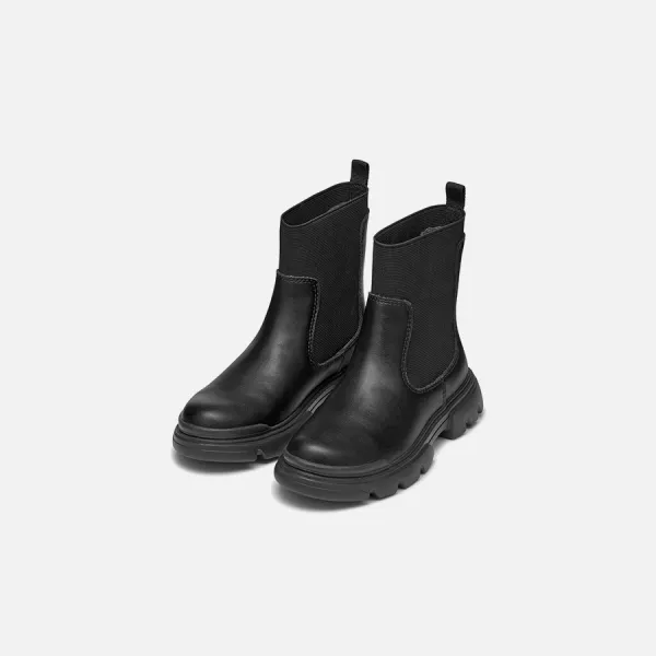 Black Girls Ankle Boots Geox Junette - Girls