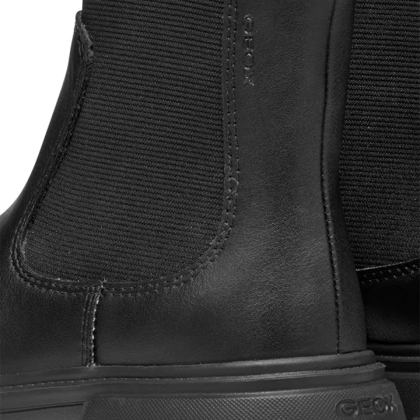 Black Girls Ankle Boots Geox Junette - Girls
