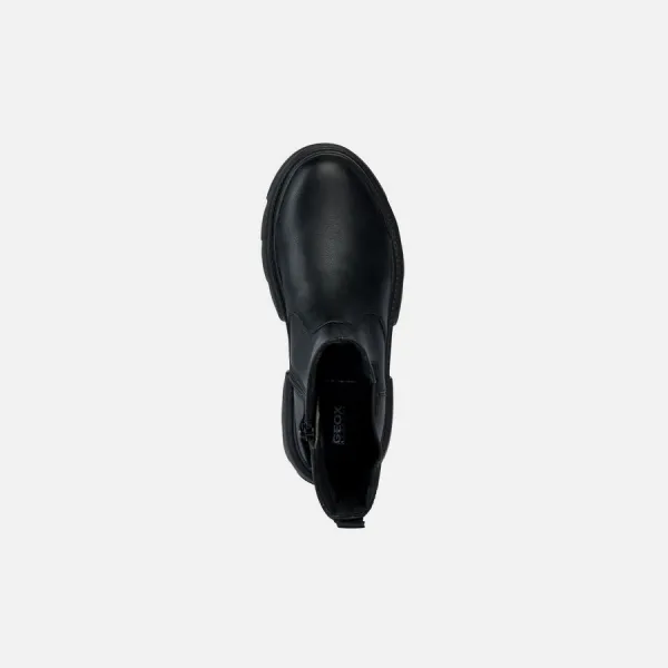 Black Girls Ankle Boots Geox Junette - Girls