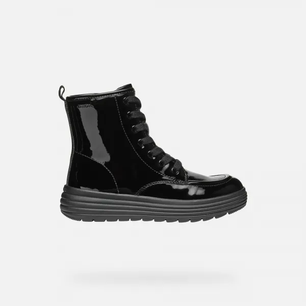 Black Girls Ankle Boots Geox Phaolae - Girls