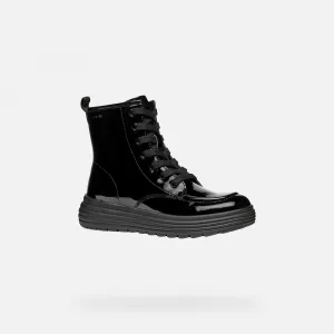 Black Girls Ankle Boots Geox Phaolae - Girls