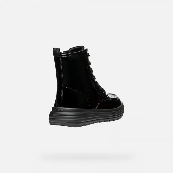 Black Girls Ankle Boots Geox Phaolae - Girls