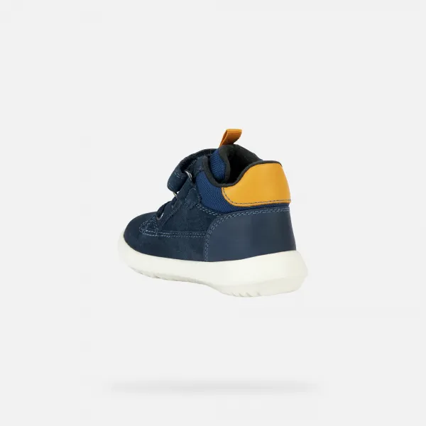 Dark Blue Girls Ankle Boots Geox Hyroo - Girls