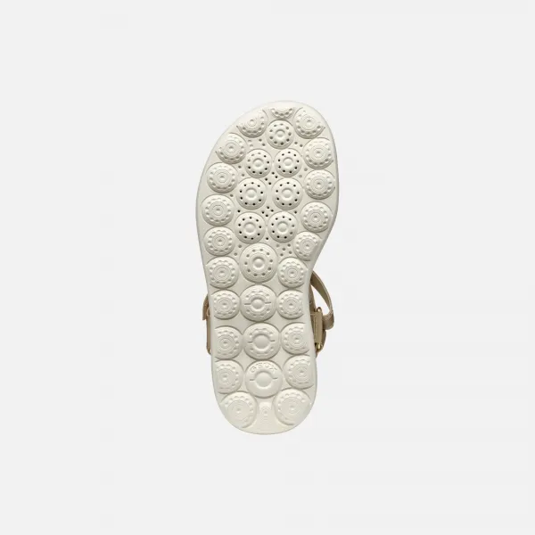 Gold Girls Sandals Geox Puffypop - Girls