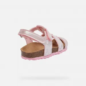 Pink Girls Sandals Geox Chalki - Girls