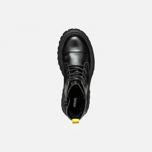 Black Girls Ankle Boots Geox Maquinnerns Girl - Girls