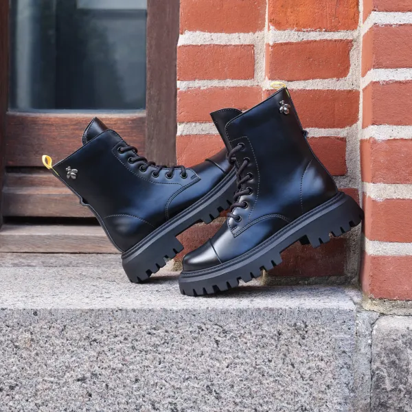 Black Girls Ankle Boots Geox Maquinnerns Girl - Girls