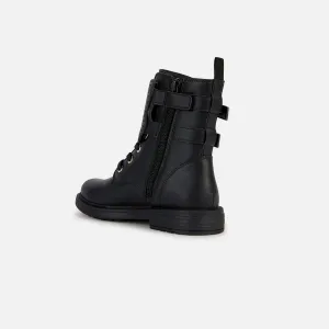 Black Girls Ankle Boots Geox Eclair - Girls