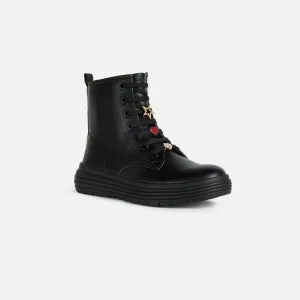 Black Girls Ankle Boots Geox Phaolae - Girls