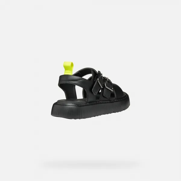 Black Girls Sandals Geox Kodette - Girls