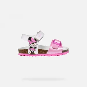 Geox B SANDAL CHALKI Dievčenské sandále, ružová, veľkosť