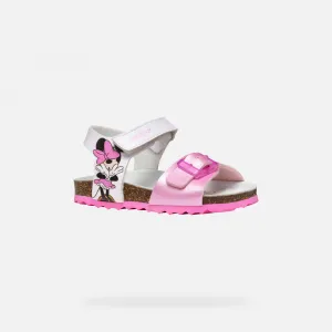 Geox B SANDAL CHALKI Dievčenské sandále, ružová, veľkosť