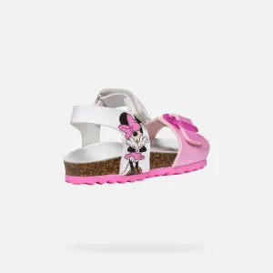 Geox B SANDAL CHALKI Dievčenské sandále, ružová, veľkosť