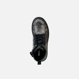 Black Girls Ankle Boots Geox Casey - Girls