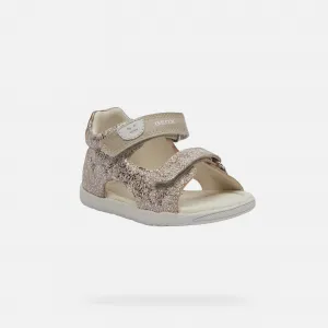 Beige Girls Sandals Geox Macchia - Girls