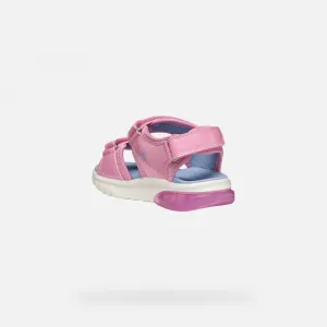 Pink Girls' Sandals Geox Ciberdron - Girls