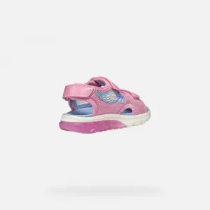 Pink Girls' Sandals Geox Ciberdron - Girls