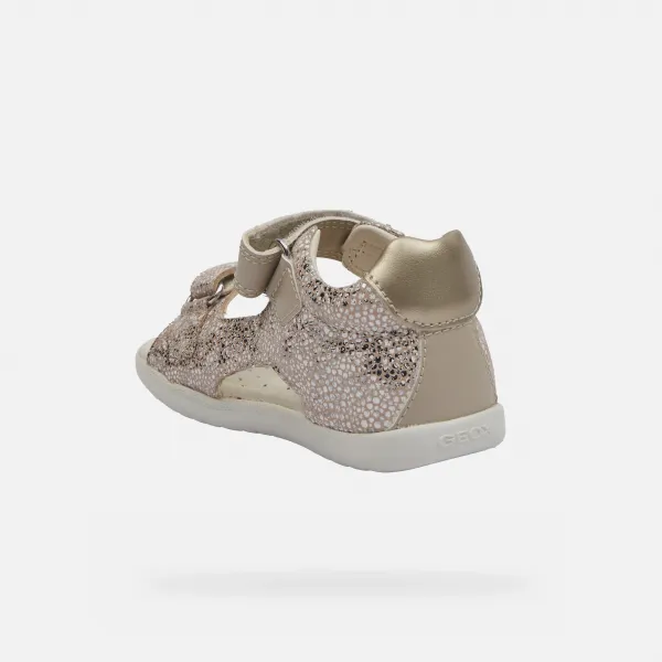 Beige Girls Sandals Geox Macchia - Girls