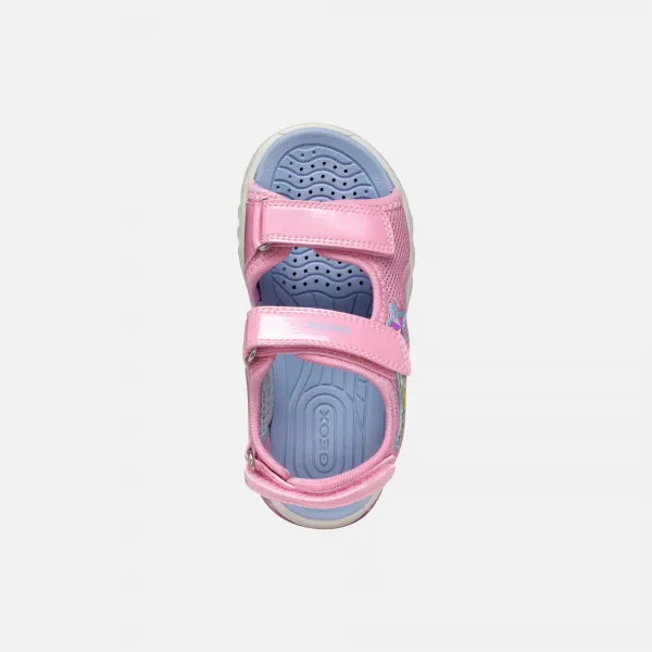 Pink Girls' Sandals Geox Ciberdron - Girls