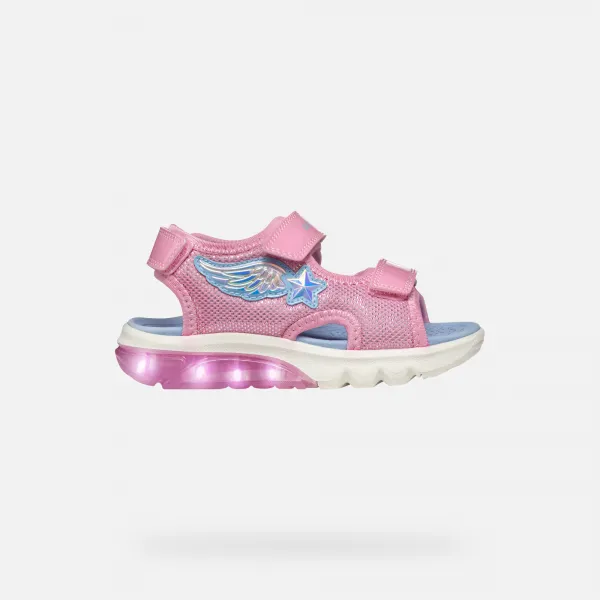 Pink Girls' Sandals Geox Ciberdron - Girls
