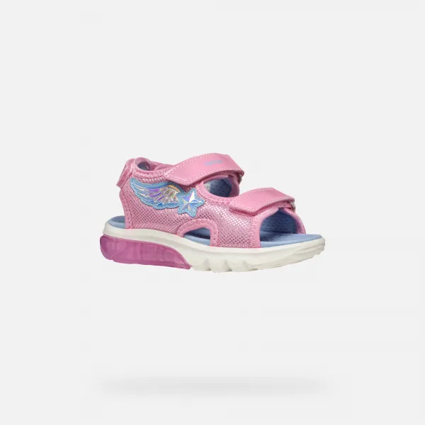 Pink Girls' Sandals Geox Ciberdron - Girls