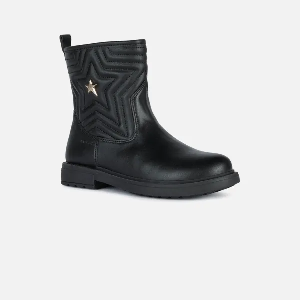 Black Girls Ankle Boots Geox Eclair - Girls