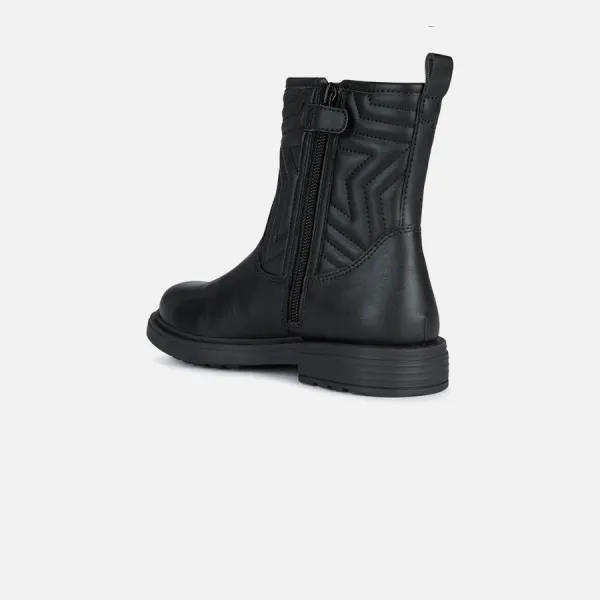 Black Girls Ankle Boots Geox Eclair - Girls