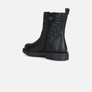 Black Girls Ankle Boots Geox Eclair - Girls
