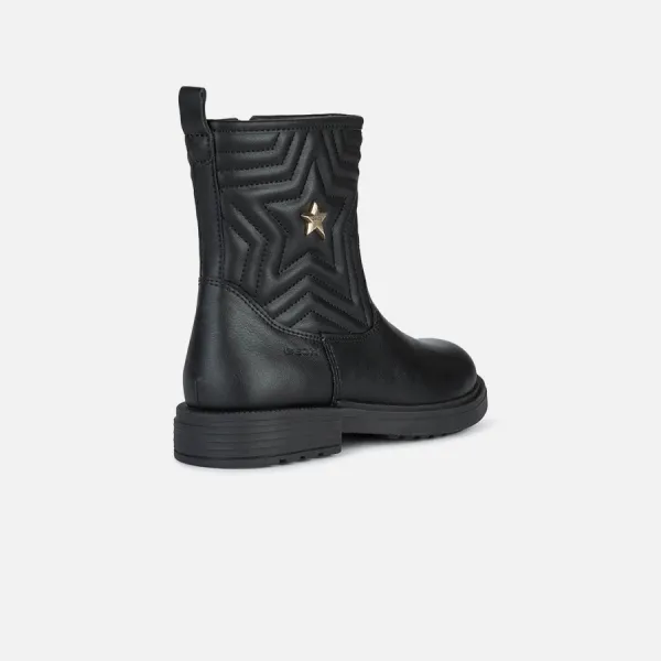 Black Girls Ankle Boots Geox Eclair - Girls