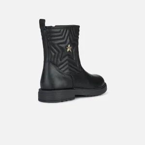 Black Girls Ankle Boots Geox Eclair - Girls