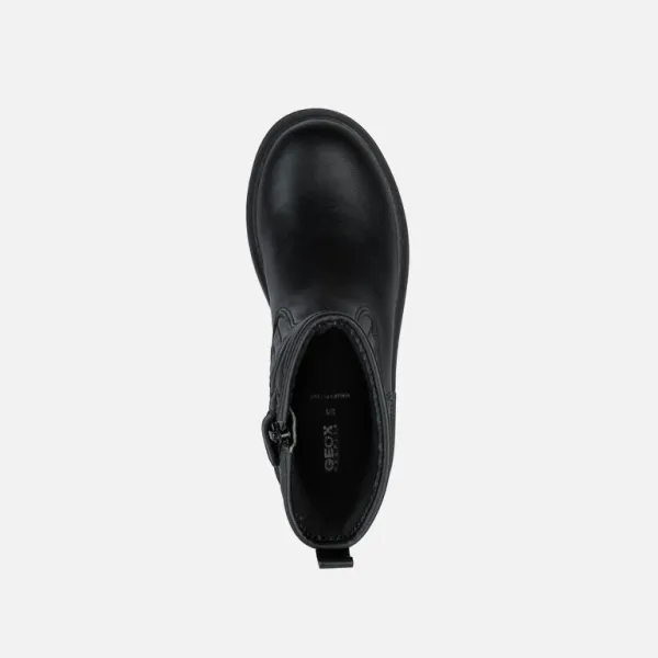 Black Girls Ankle Boots Geox Eclair - Girls