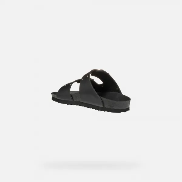 Black Girls' Slippers Geox Adriel - Girls