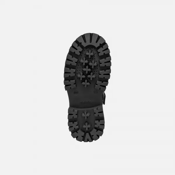 Black Girls Ankle Boots Geox Maquinnens - Girls