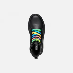 Black Girls Ankle Boots Geox Phaolae - Girls