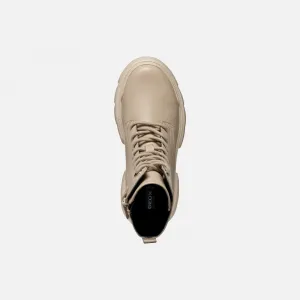 Beige Girls Ankle Boots Geox Junette - Girls