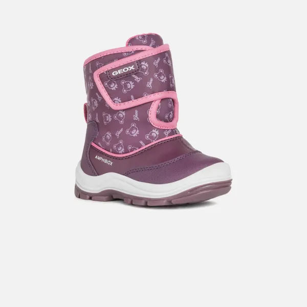 Pink Girls' Ankle Boots Geox Flanfil ABX - Girls