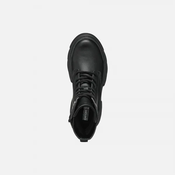 Black Girls Ankle Boots Geox Junette - Girls