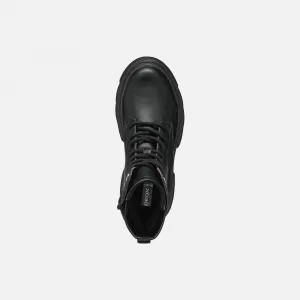 Black Girls Ankle Boots Geox Junette - Girls