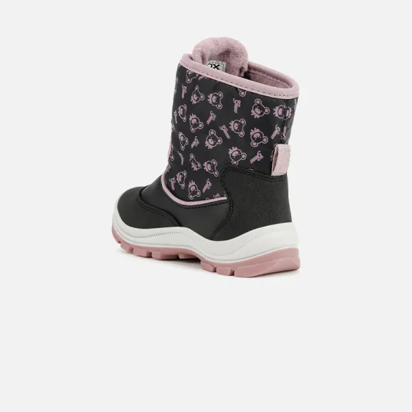 Black Girls Ankle Boots Geox Flanfil ABX - Girls