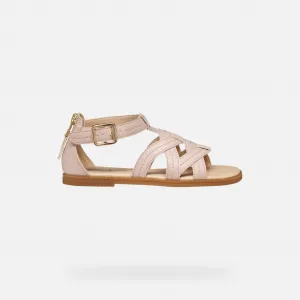 Light Pink Girls' Sandals Geox Karly - Girls