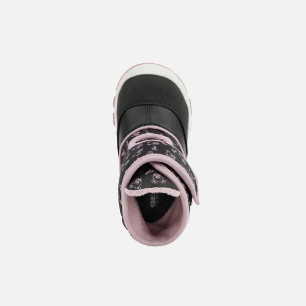 Black Girls Ankle Boots Geox Flanfil ABX - Girls