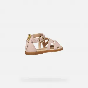 Light Pink Girls' Sandals Geox Karly - Girls