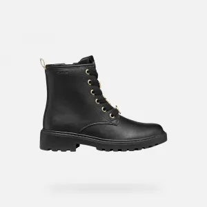 Black Girls Ankle Boots Geox Casey Harry Potter - Girls