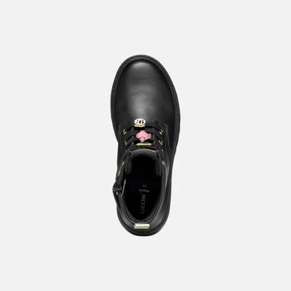 Black Girls Ankle Boots Geox Casey Harry Potter - Girls