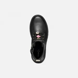 Black Girls Ankle Boots Geox Casey Harry Potter - Girls