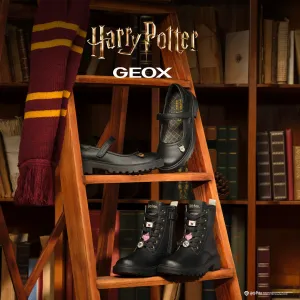 Black Girls Ankle Boots Geox Casey Harry Potter - Girls