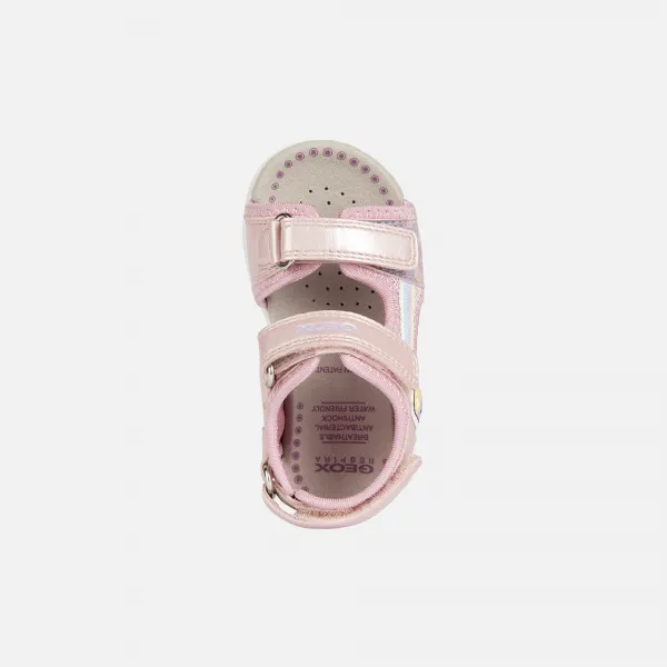 Pink Girls Sandals Geox Flaffee - Girls